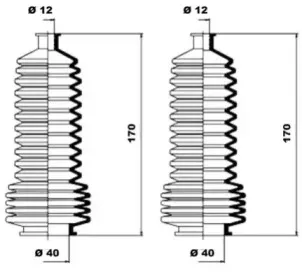 Комплект пылника, рулевое управление MOOG купить