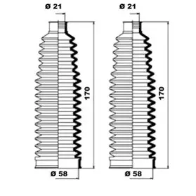 Комплект пылника, рулевое управление MOOG купить