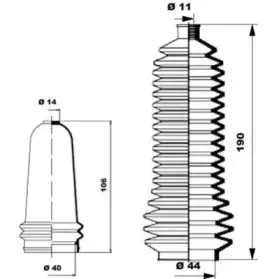 Комплект пылника, рулевое управление MOOG купить