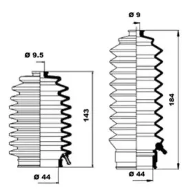 Комплект пылника, рулевое управление MOOG купить