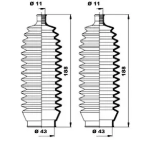 Комплект пылника, рулевое управление MOOG купить
