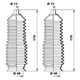 Комплект пылника, рулевое управление MOOG купить