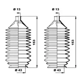 Комплект пылника, рулевое управление MOOG купить
