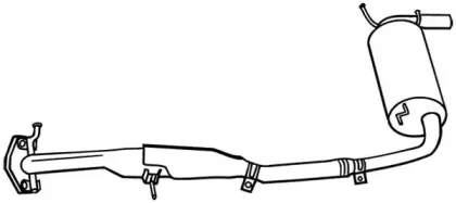 Глушитель выхлопных газов конечный FONOS купить