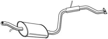 Средний глушитель выхлопных газов FONOS купить