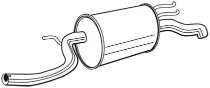 Глушитель выхлопных газов конечный FONOS купить