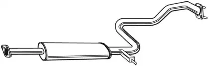 Средний глушитель выхлопных газов FONOS купить