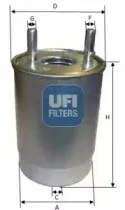 Фільтр паливний UFI купить