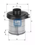 Фільтр повітряний UFI купить