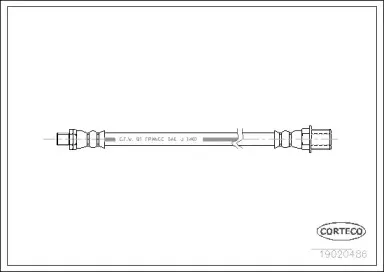 Тормозной шланг CORTECO купить