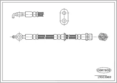 Тормозной шланг CORTECO купить