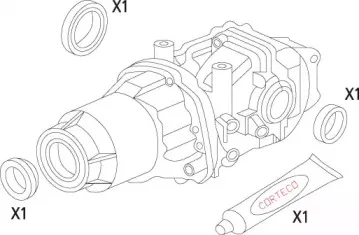 Комплект прокладок, дифференциал CORTECO купить