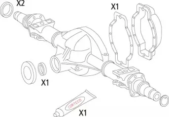 Комплект прокладок, дифференциал CORTECO купить