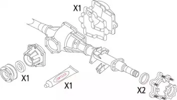 Комплект прокладок, дифференциал CORTECO купить
