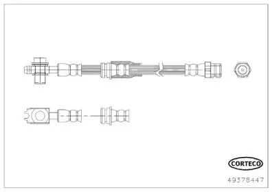 Тормозной шланг CORTECO купить