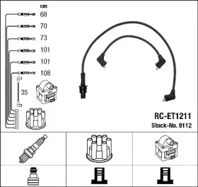 Комплект проводов зажигания NGK купить