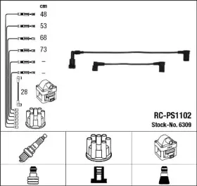 Комплект проводов зажигания NGK купить