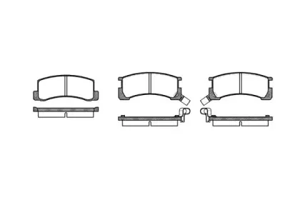 Комплект тормозных колодок, дисковый тормоз ROADHOUSE купить