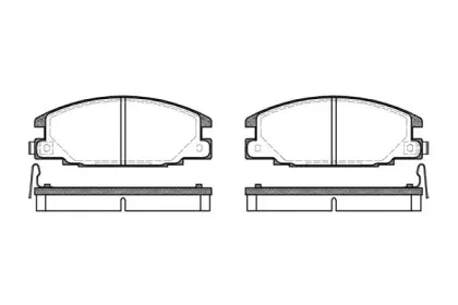 Комплект тормозных колодок, дисковый тормоз ROADHOUSE купить