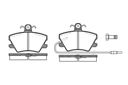 Комплект тормозных колодок, дисковый тормоз ROADHOUSE купить