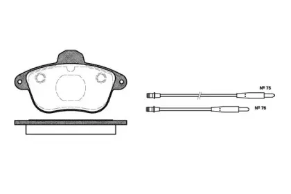 Комплект тормозных колодок, дисковый тормоз ROADHOUSE купить