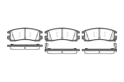 Комплект тормозных колодок, дисковый тормоз ROADHOUSE купить