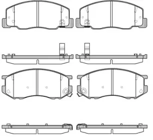 Комплект тормозных колодок, дисковый тормоз ROADHOUSE купить
