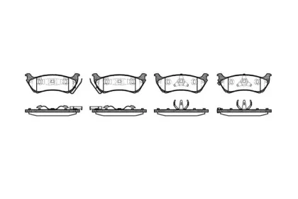 Комплект тормозных колодок, дисковый тормоз ROADHOUSE купить