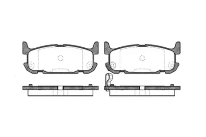 Комплект тормозных колодок, дисковый тормоз ROADHOUSE купить