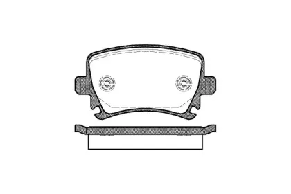 Колодки гальмівні задні Audi, VW, Skoda 04- ROADHOUSE купить