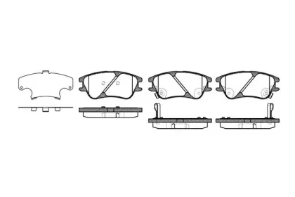 Комплект тормозных колодок, дисковый тормоз ROADHOUSE купить