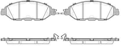 Комплект тормозных колодок, дисковый тормоз ROADHOUSE купить