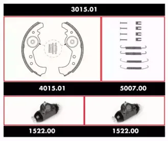 Комплект тормозов, барабанный тормозной механизм ROADHOUSE купить