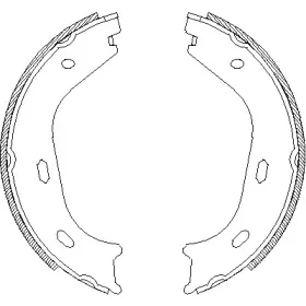 Комплект тормозных колодок, стояночная тормозная система ROADHOUSE купить