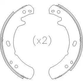 Комплект тормозных колодок, стояночная тормозная система ROADHOUSE купить