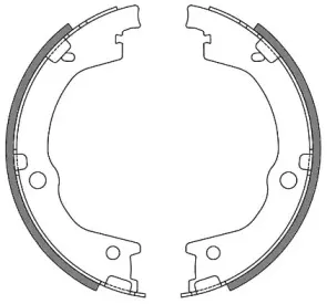 Комплект тормозных колодок, стояночная тормозная система ROADHOUSE купить