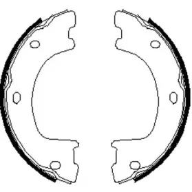 Комплект тормозных колодок, стояночная тормозная система ROADHOUSE купить