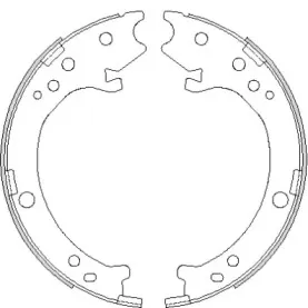 Комплект тормозных колодок, стояночная тормозная система ROADHOUSE купить