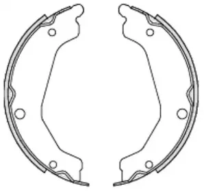 Комплект тормозных колодок, стояночная тормозная система ROADHOUSE купить