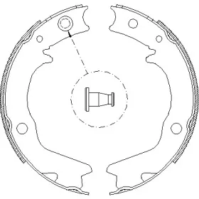 Комплект тормозных колодок, стояночная тормозная система ROADHOUSE купить