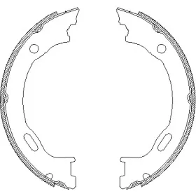 Комплект тормозных колодок, стояночная тормозная система ROADHOUSE купить