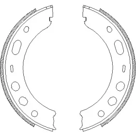 Комплект тормозных колодок, стояночная тормозная система ROADHOUSE купить