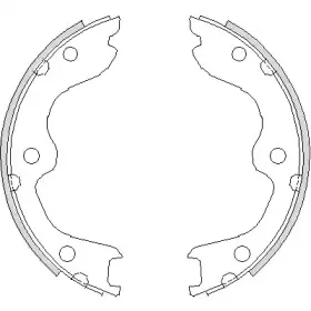 Комплект тормозных колодок, стояночная тормозная система ROADHOUSE купить