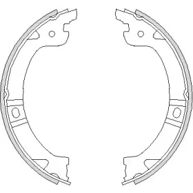 Комплект тормозных колодок, стояночная тормозная система ROADHOUSE купить