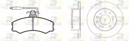 Комплект тормозов, дисковый тормозной механизм ROADHOUSE купить
