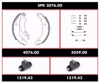 Комплект тормозов, барабанный тормозной механизм ROADHOUSE купить