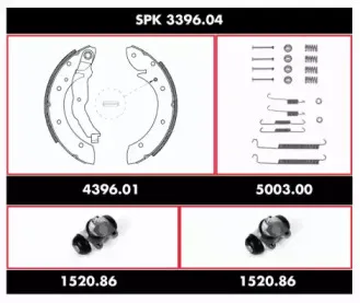 Комплект тормозов, барабанный тормозной механизм ROADHOUSE купить