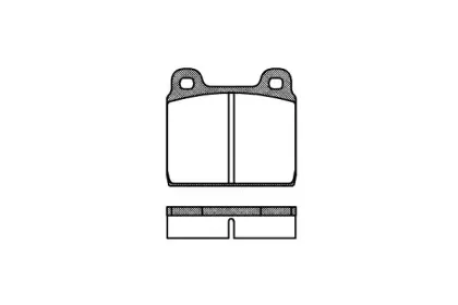 Комплект тормозных колодок, дисковый тормоз REMSA купить