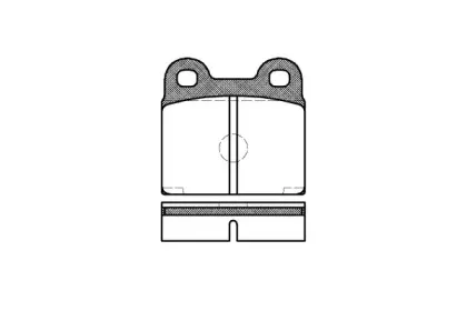 Комплект тормозных колодок, дисковый тормоз REMSA купить