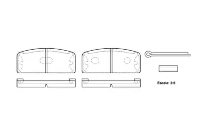 Комплект тормозных колодок, дисковый тормоз REMSA купить